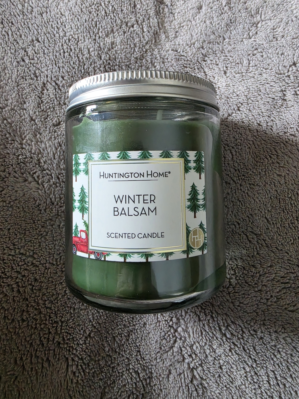 Huntington Home Winter Balsam Scented Candle - Green